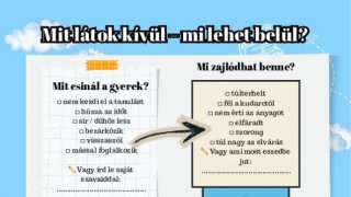 Mit látok kívül – mi lehet belül - munkalap